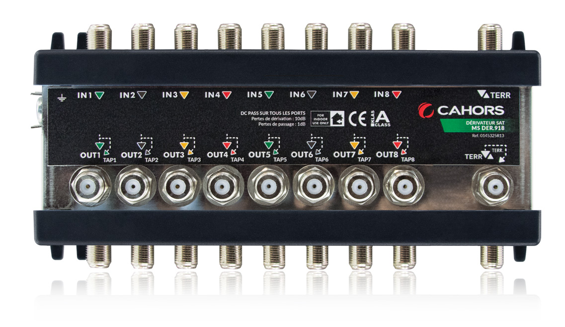 SPU 56-05 Multiswitch 5 Ingressi A 6 Uscite Con Amplificatore Per SAT E Terrestre